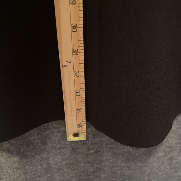 Kate Spade Dress Womens 2 Black Cocktail Sleeveless‎ Sheath Gold Zip Back Career - Picture 7 of 9